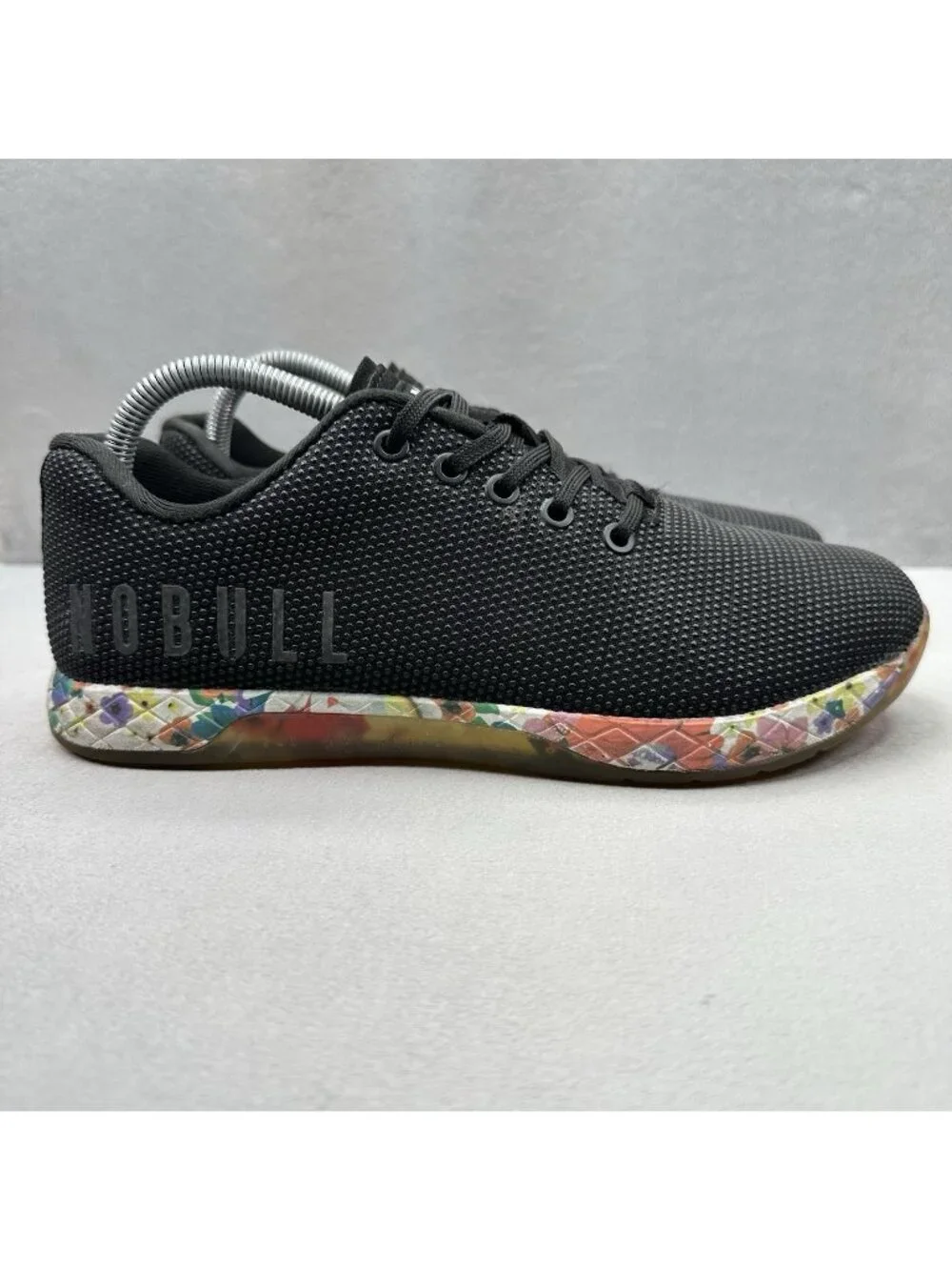 NOBULL Outwork Womens Size 9.5 Shoes Black / Daisy Training CrossFit Gym Workout